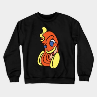 Graffiti Image Crewneck Sweatshirt